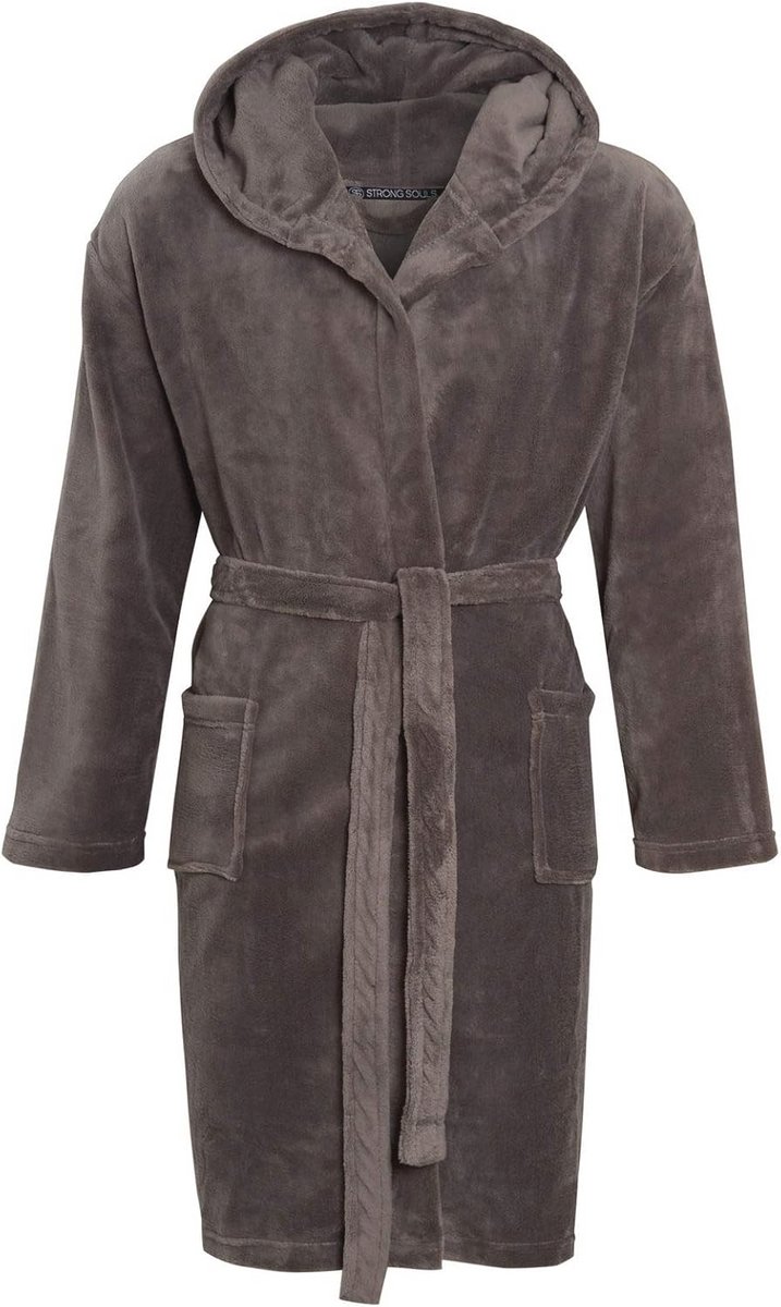 Zachte warme fleece badjas voor heren - luxe en comfortabel cadeau