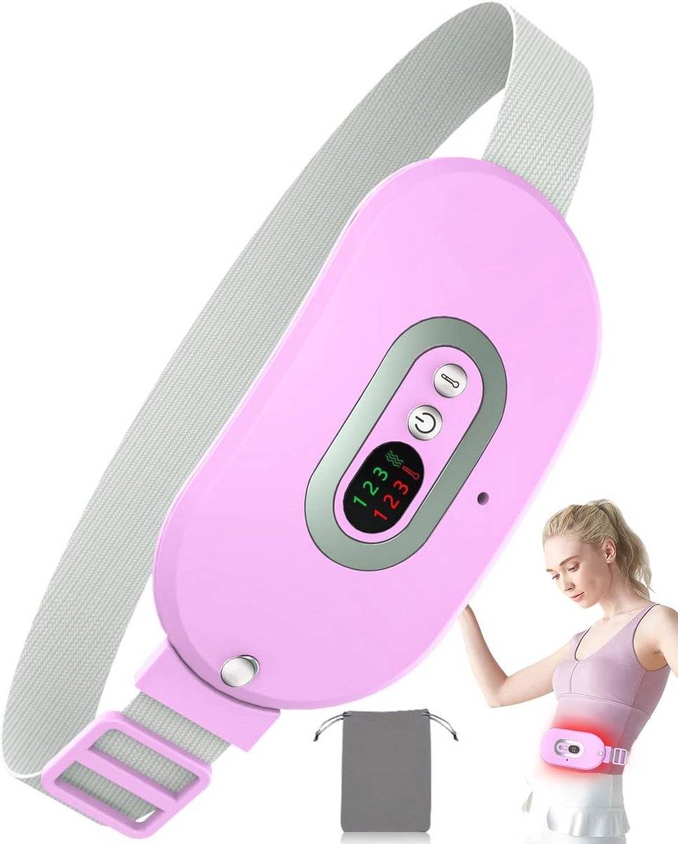 Draadloze Menstruatie Warmtegordel met Massage