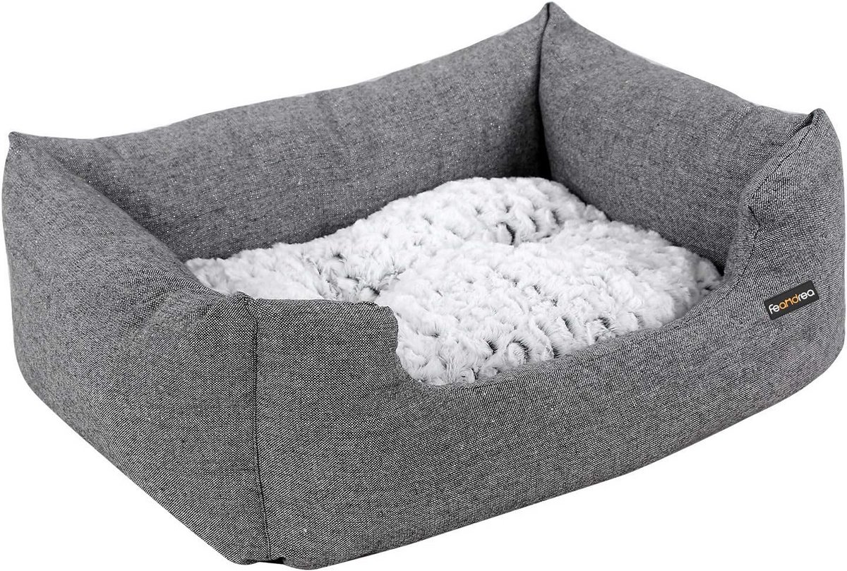 Hondenbed met Omkeerbare Kussen en Antislipbodem - 60 x 50 x 20 cm