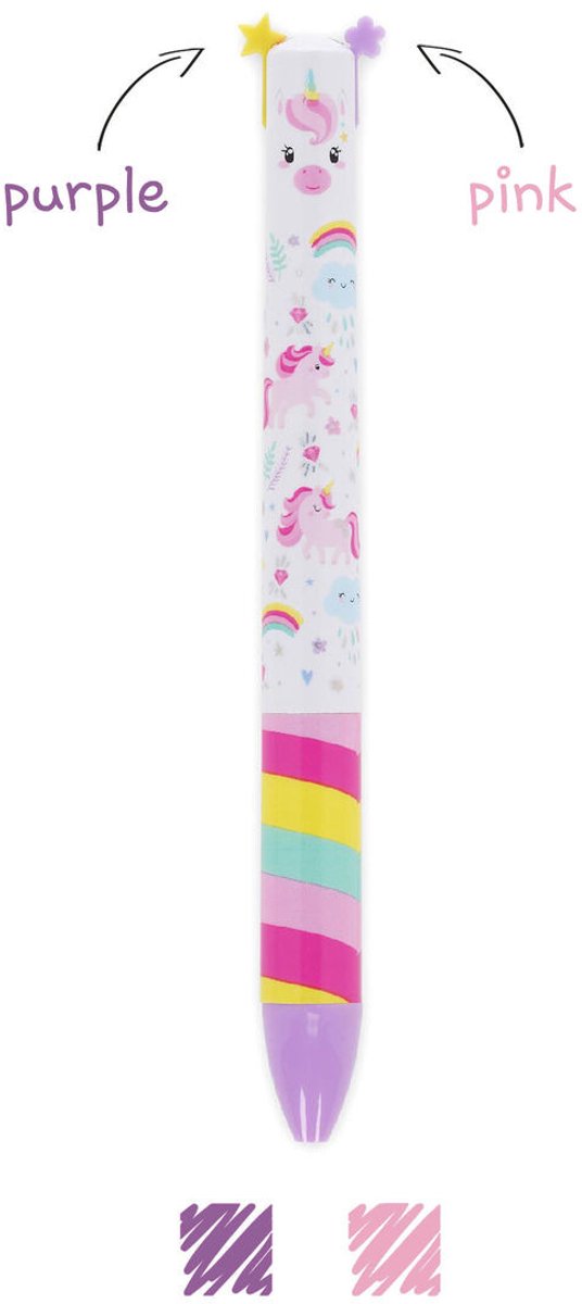 TWO-COLOUR BALLPOINT PEN - CLICK&CLACK - UNICORN