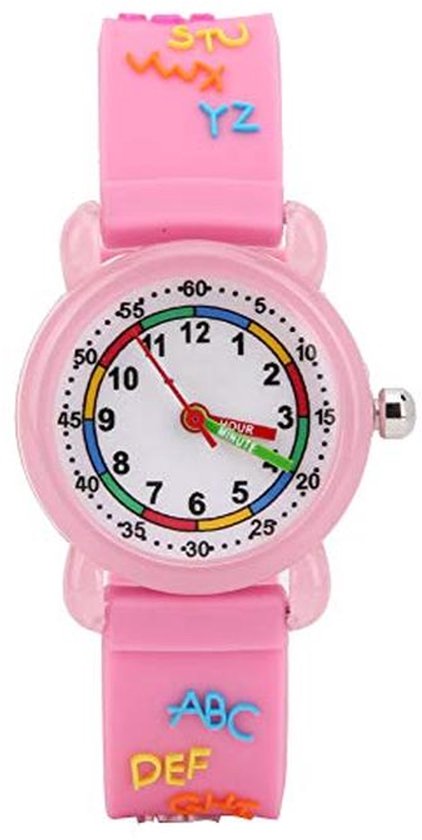 Edillas Kinderhorloge voor jongens en meisjes, polshorloge voor kinderen, analoog met 30 m waterdicht, schokbestendig, lichtgevende wijzers, TPU-armband voor 5-16 jaar, eerste schooldag, outdoorsport