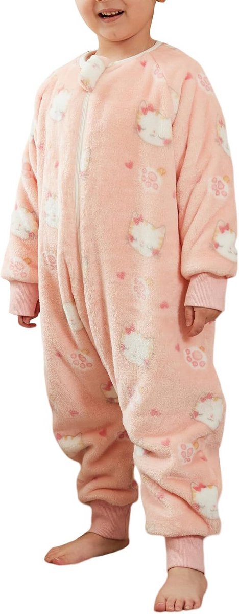 Warme Flanellen Babyslaapzak met Voeten 3.0 TOG - Winter Slaapoverall met Dierenprint