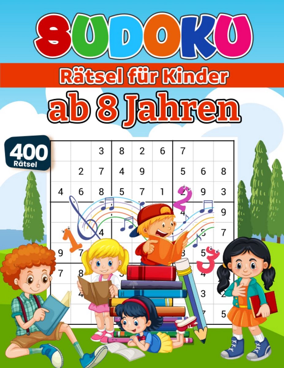 Uitdagende Sudoku Puzzelboek voor Kinderen Vanaf 8 Jaar