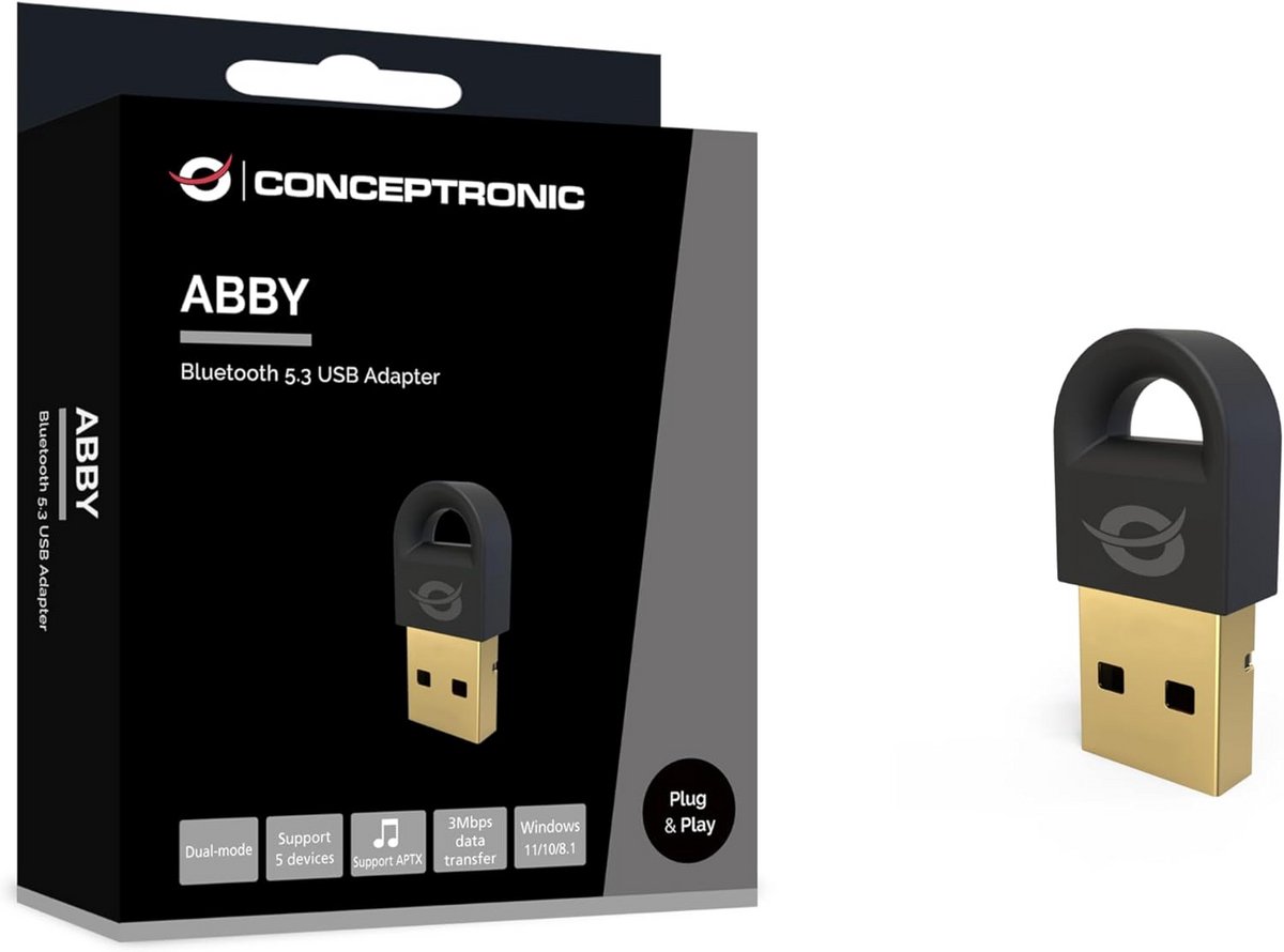 Draadloze Bluetooth 5.3 USB-adapter voor Snelle Verbinding