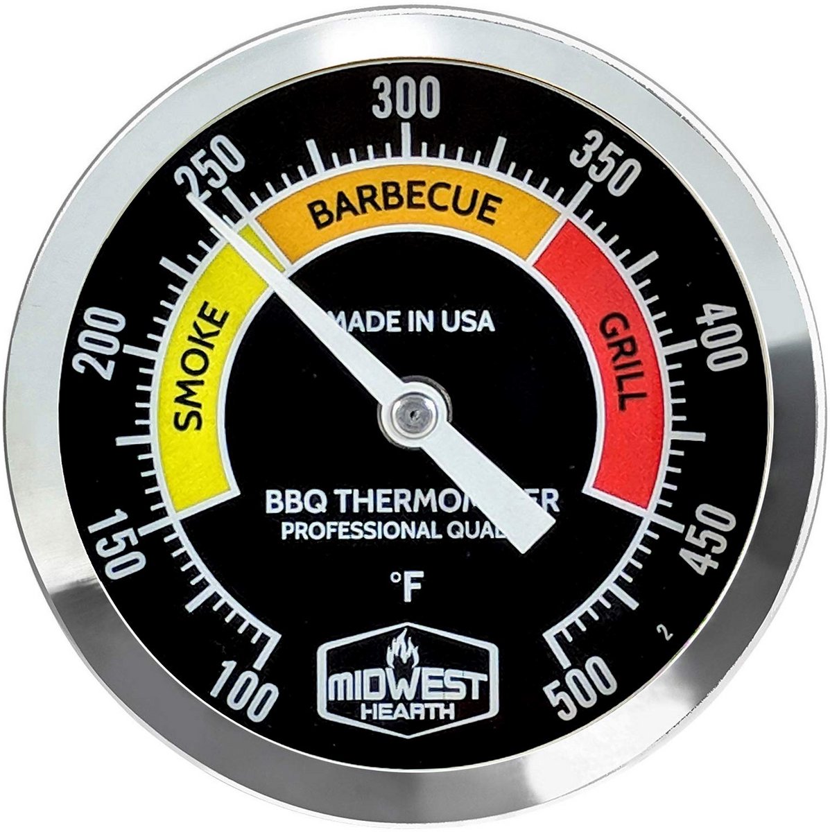 Rookoven Thermometer BBQ Grill - 3 Inch Nauwkeurige Temperatuurmeter Pit Barrel