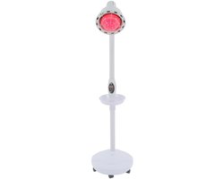 Aafinity Infraroodlamp - warmtelamp - warmte lamp - Infrarood - draaibaar - met afstandsbediening - met 1 kop - wit - 275 W