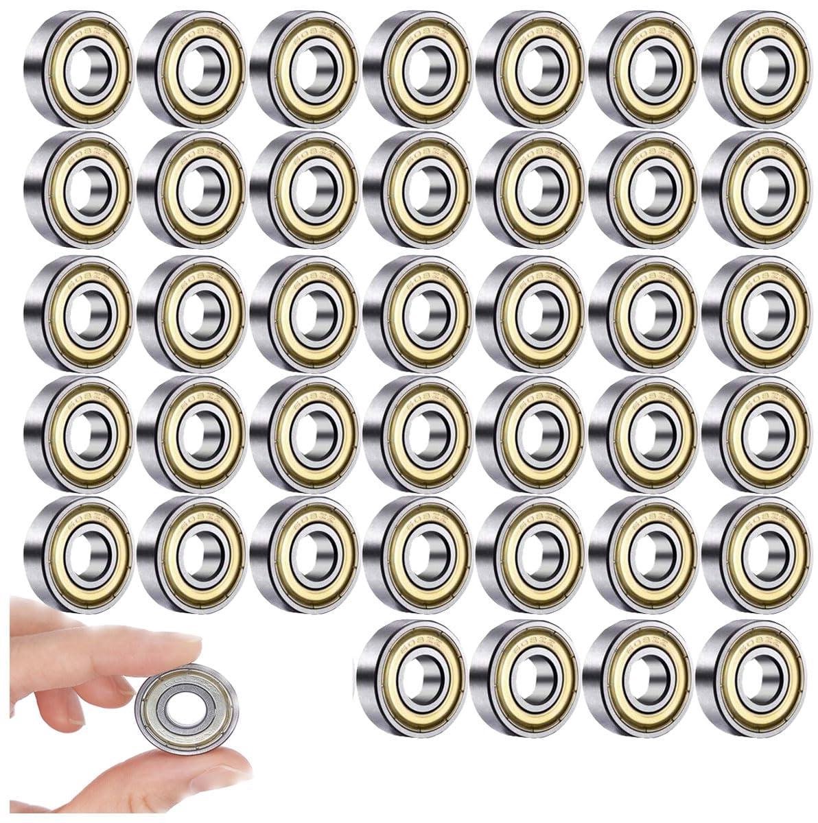 40-stuks-608-ZZ-kogellagers-8-x-22-x-7-mm-rillenkogellagers-metaal-dubbel-afgeschermd-miniatuur-small-skateboard-roller-inline-skates-rollers-gekleurde-model