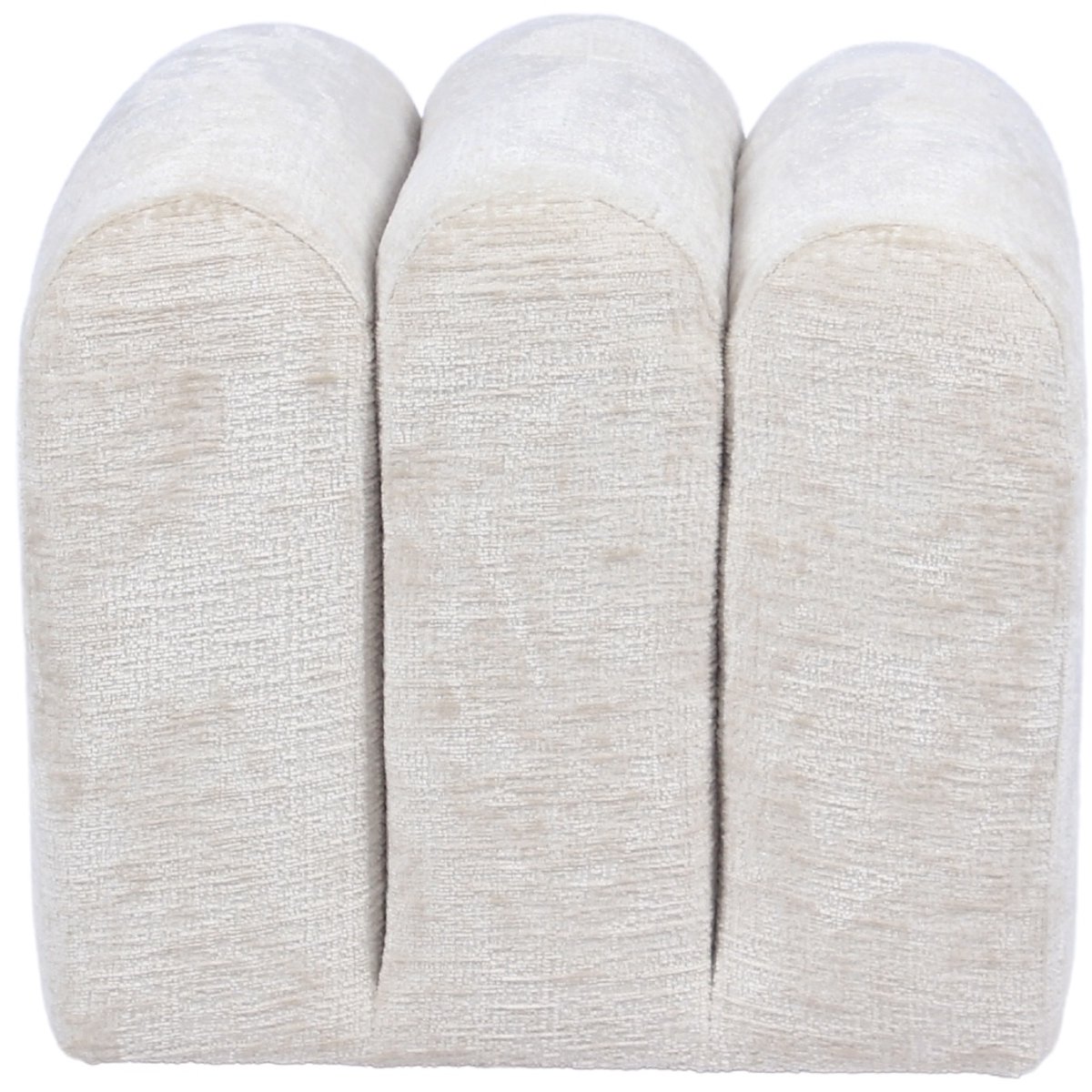 DÉJA Living Poef Lavia - Beige - Stof - 45x45x40cm