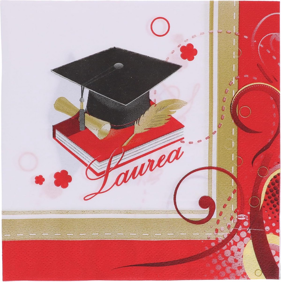 20 Papieren Feestservetten – 33x33 cm – Ideaal voor Afstudeerfeest, Buffet of Viering