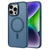 imoshion Hoesje - Geschikt voor iPhone 14 Pro Max - Color Guard Backcover geschikt voor MagSafe - Donkerblauw