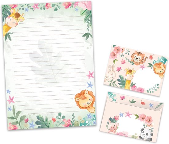 Briefpapier Briefblock Heft Notizblock für Jungen Mädchen Kinder Ballerina Einhorn lila (1 Block A4 mit 25 Blätter