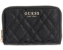 Guess Isemay Portemonnee Dames - Ritsportemonnee - Imitatieleer - Zwart