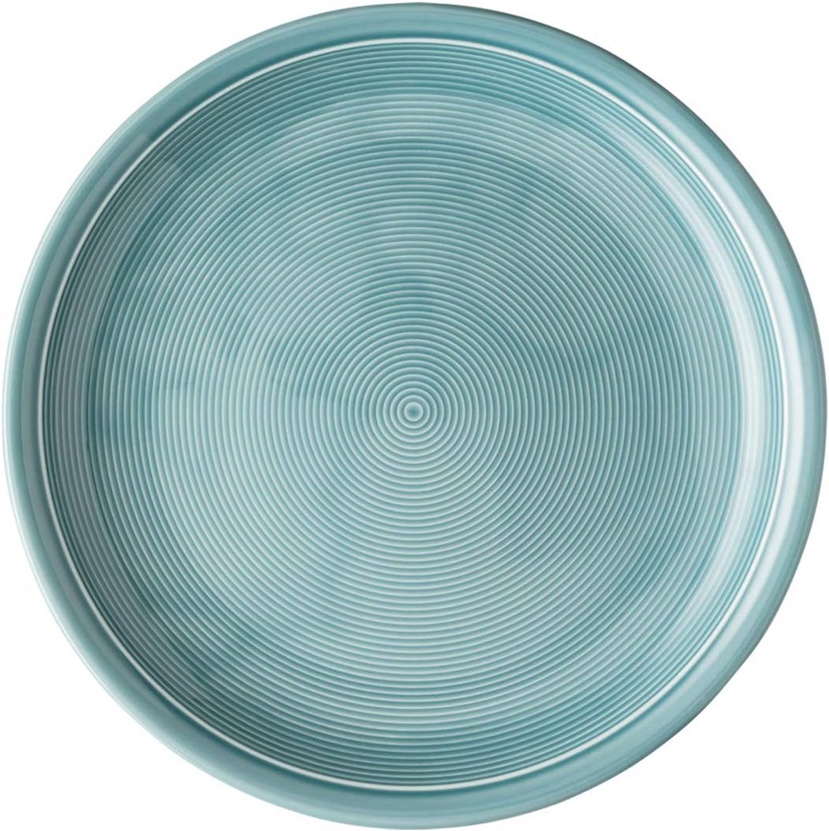 Set van 4 Platte Borden 26 cm Keramiek IJsblauw
