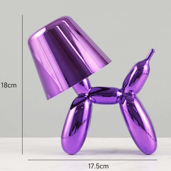 Draaibare LED Ballon Hond Tafellamp - Draadloos & Oplaadbaar Nachtlampje | Kind Modern — afbeelding 5