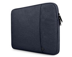 Laptophoes - Geschikt voor 12 / 13.3 inch - 3-laags bescherming - Laptop Sleeve - Laptop Cover - 2 afsluitbare vakken - Blauw