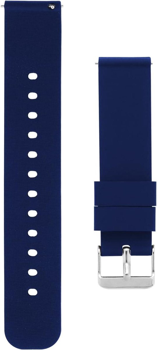 Vervangende horlogebanden - Siliconen - Snelsluiting - Rubber - Roestvrijstalen gesp - Vervangend - Mannen - Zwart - Horlogeband - 18mm 20mm 22mm.