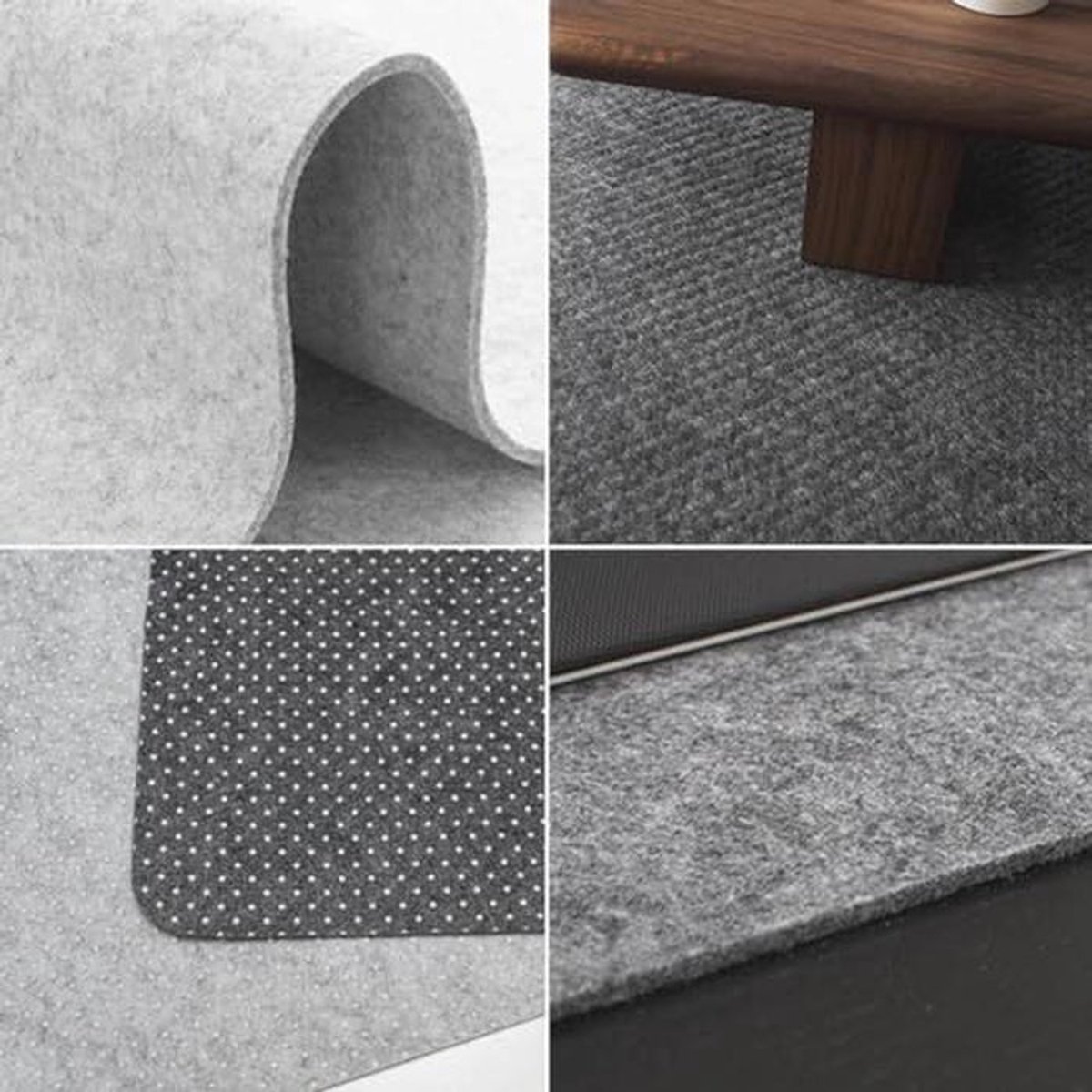 XXL Bureauonderlegger van Vilt - Antislip Muismat voor Kantoor en Thuis - 90 x 43 cm, 3 mm Dik - Donkergrijs — cadeau in Wonen & Interieur - foto 6