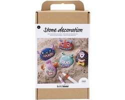 Creativ Company Hobbyset Steendecoratie 5 Stenen Monsters