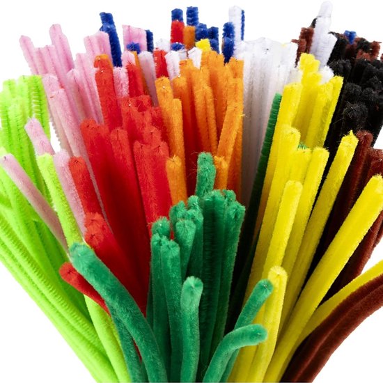 Creativ Company Chenilledraad 6 mm 30 cm diverse kleuren 200 stuks