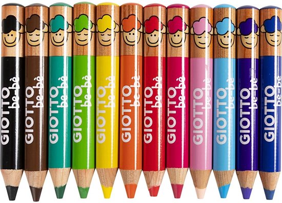 Kleurpotloden Kinderen Giotto Be-bè My First Colouring Set - 14 Superwasbare Stiften 10 Dieren Kleurplaten Ses Creative My First