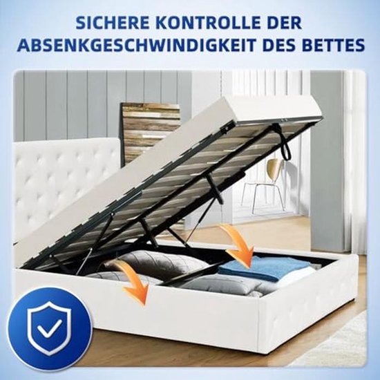 Hydraulische Gasdrukveren 430 mm 445 N - Set van 2, Voor Buiten- en Binnengebruik — afbeelding 2