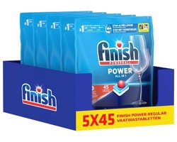 Finish Power All in 1 Regular Dishwasher Tablets - (5x45 Pieces) 225 capsules