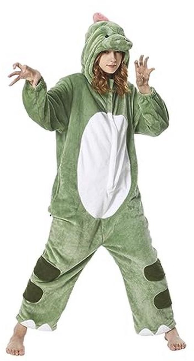 Dierenkostuum Onesie voor Volwassenen - Zachte Fleece Pyjama Unisex voor Vrouwen en Mannen - Perfect voor Carnaval, Kerst en Halloween