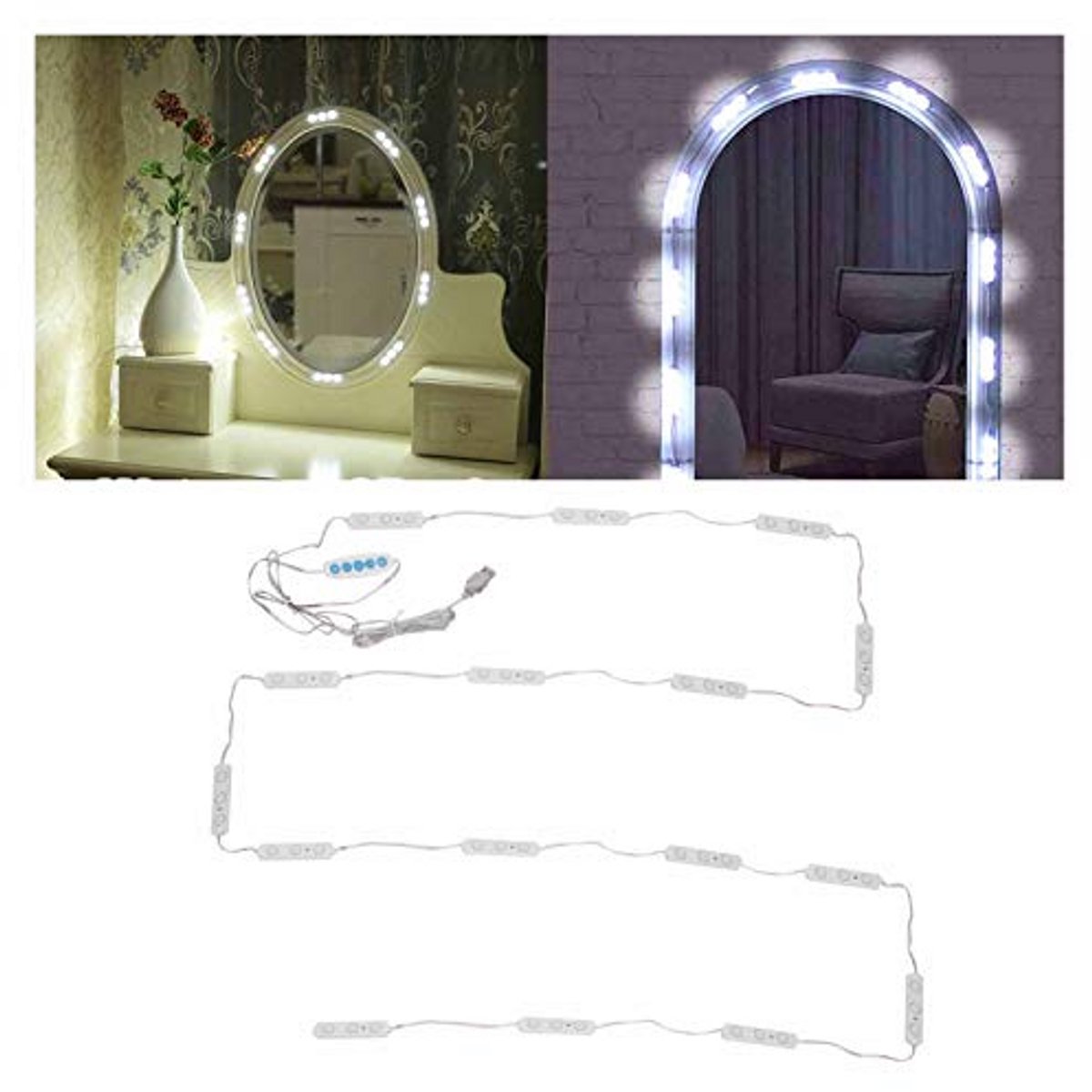 Dimbare LED Spiegelverlichting voor Make-up Tafel en Badkamer