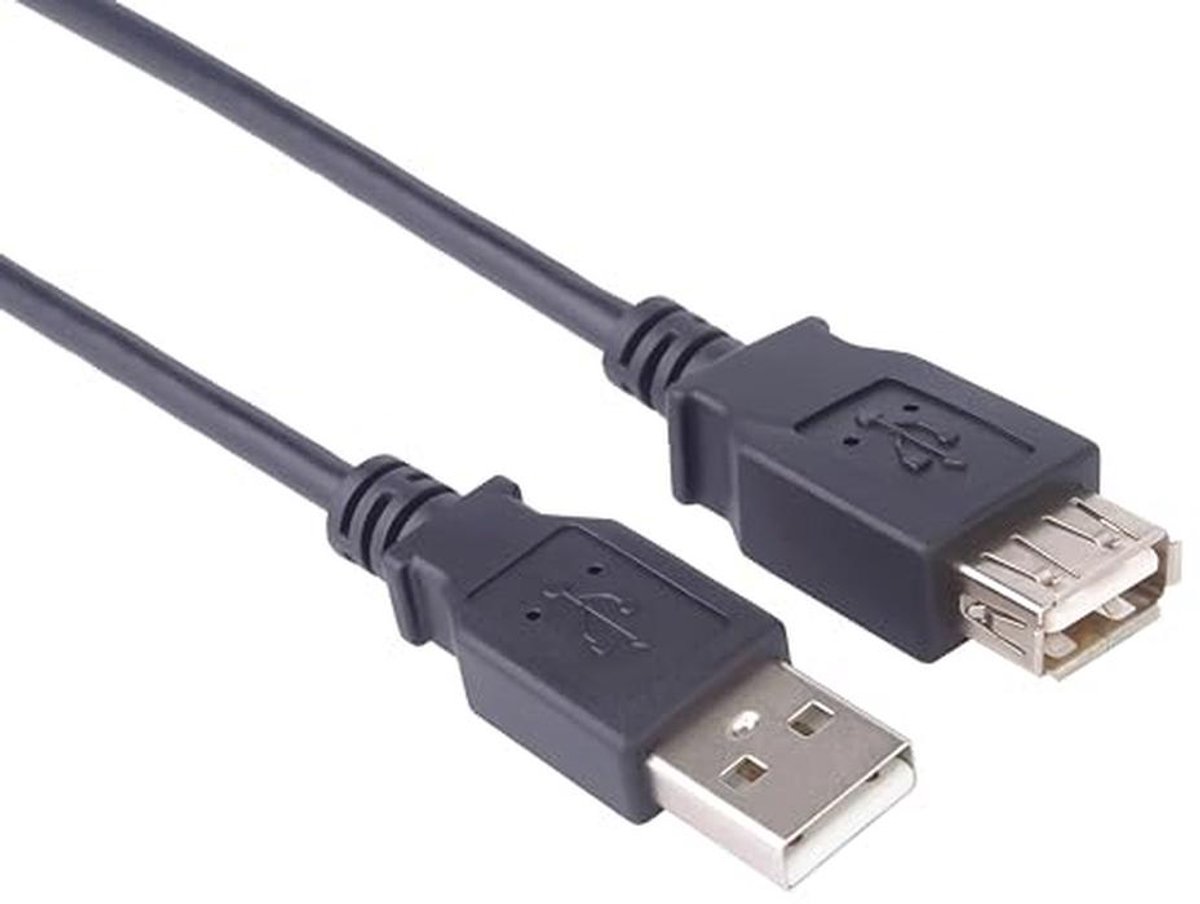 USB 2.0 Verlengkabel 0,5 m - High Speed Datakabel tot 480 Mbit/s, Oplaadkabel