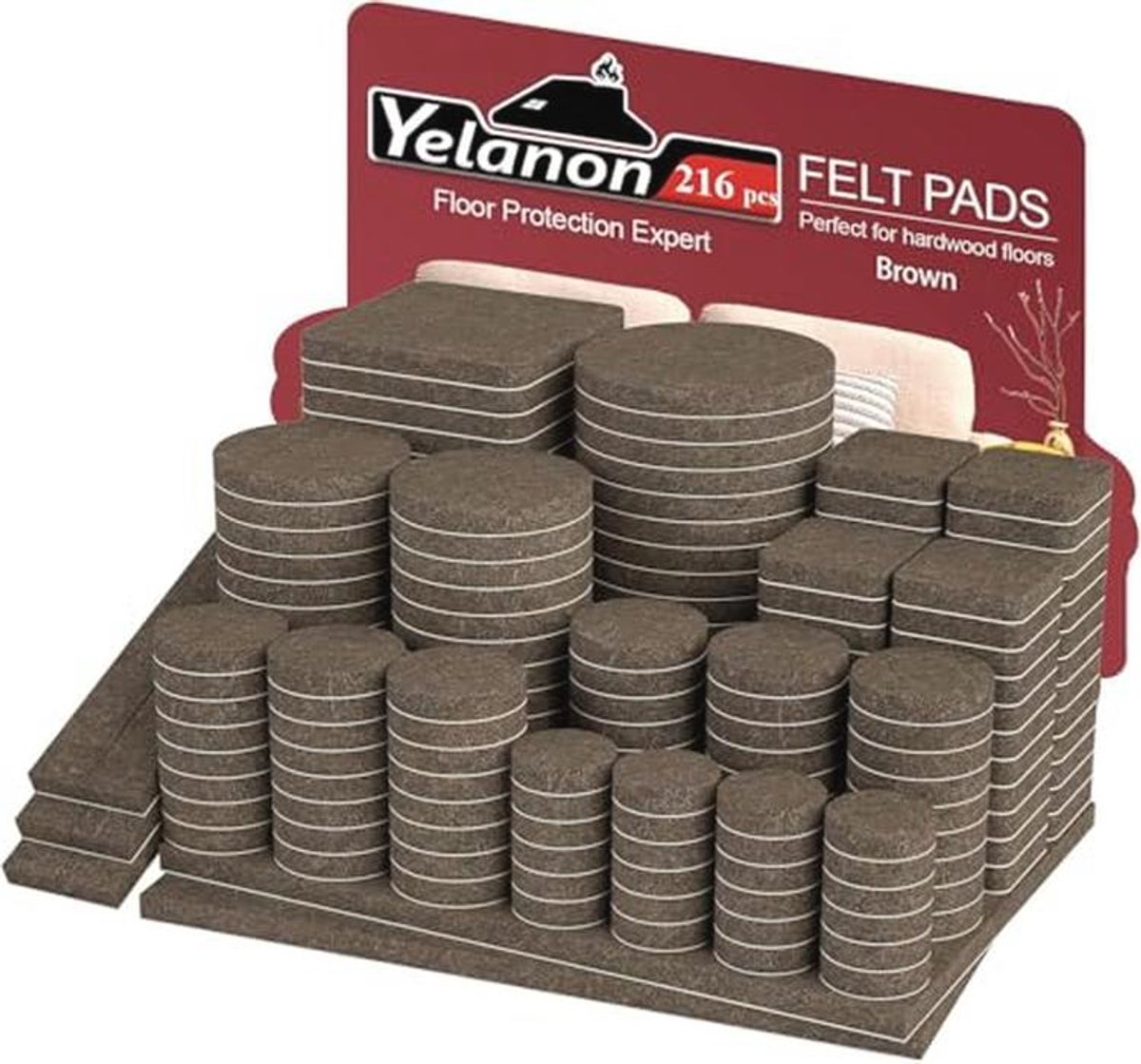 Vilten meubelpads - Zelfklevende en snijbare vloerbeschermers voor houten vloeren
