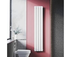 Plat Design Radiator 1600 x 308 mm - Dubbellaags Verticale Paneelradiator