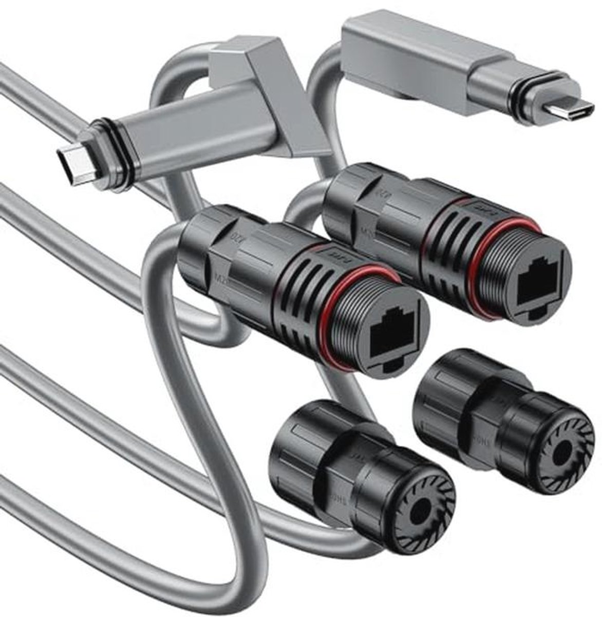 Waterdichte Ethernet-adapter V2 voor Starlink - 2 Stuks RJ45 Adapters