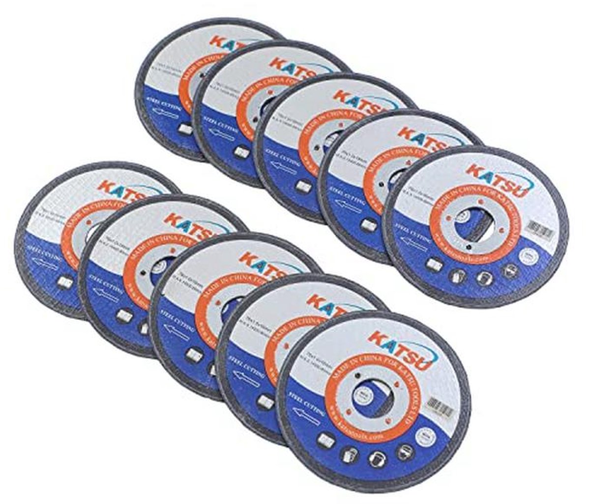 Snijschijven set 76 mm - 10-delige metalen afgewerkte wielen voor mini haakse slijpmachines