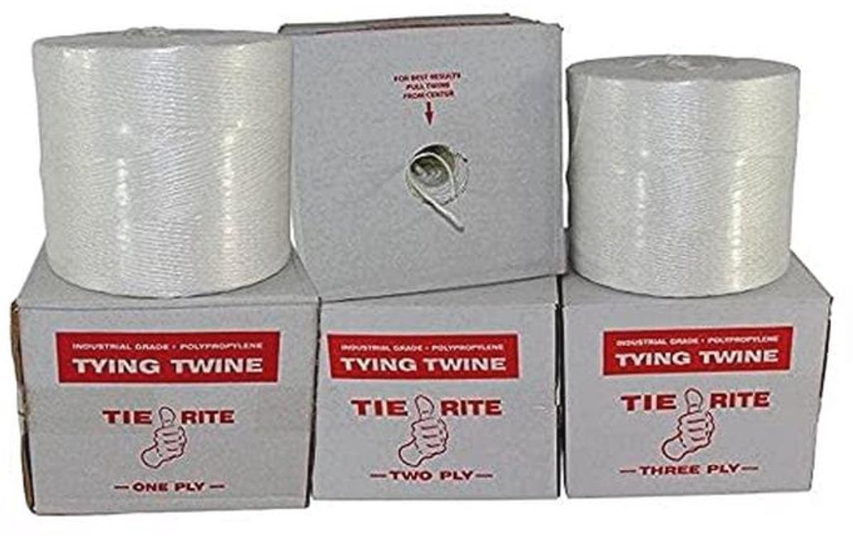 Polypropyleen bindtouw voor trekken, laden en verpakken - 150 lbs. treksterkte - 6700 ft, wit