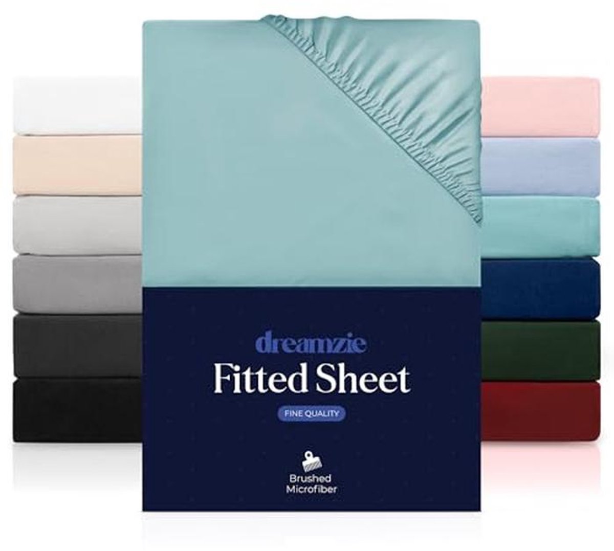 Hoeslaken 90 x 200 cm voor Dikke Matrassen tot 33 cm - Microvezel - Aqua Gecertificeerd - Oeko TEX