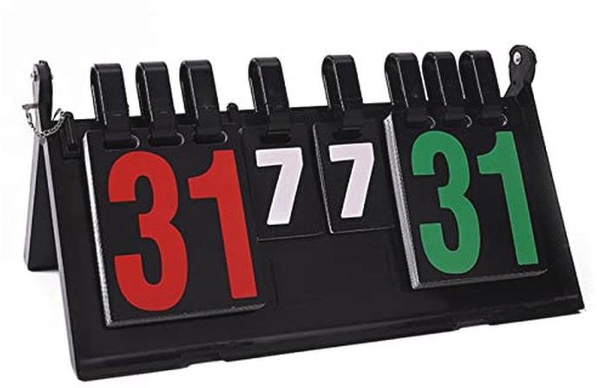 Draagbaar Digitale Scorebord Flipper voor Sportwedstrijden - 4 Digitale Tafelbladscoreborden