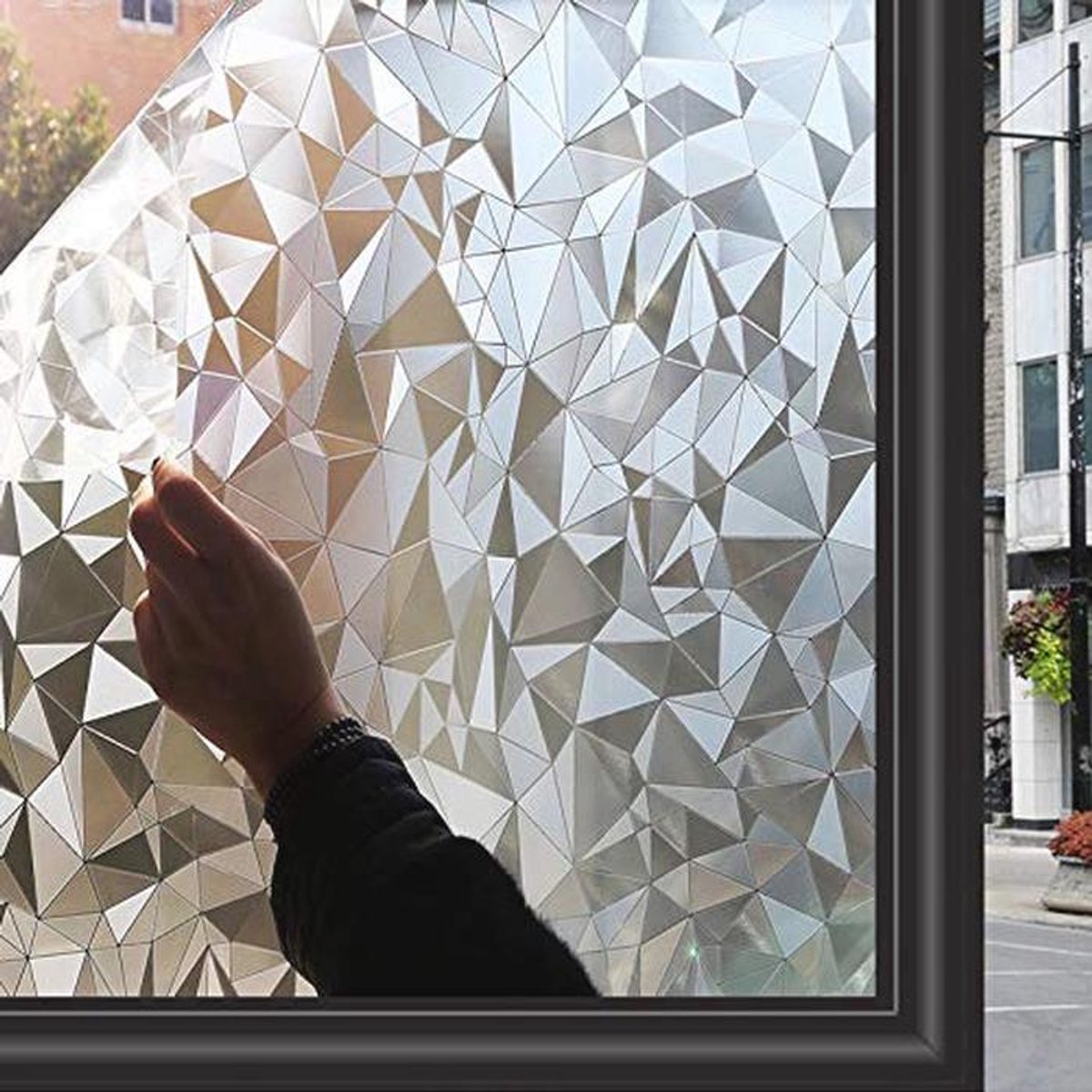 Zelfklevende Raamfolie - Decoratieve, Ondoorzichtige Folie voor Privacy - Ideaal voor Badk