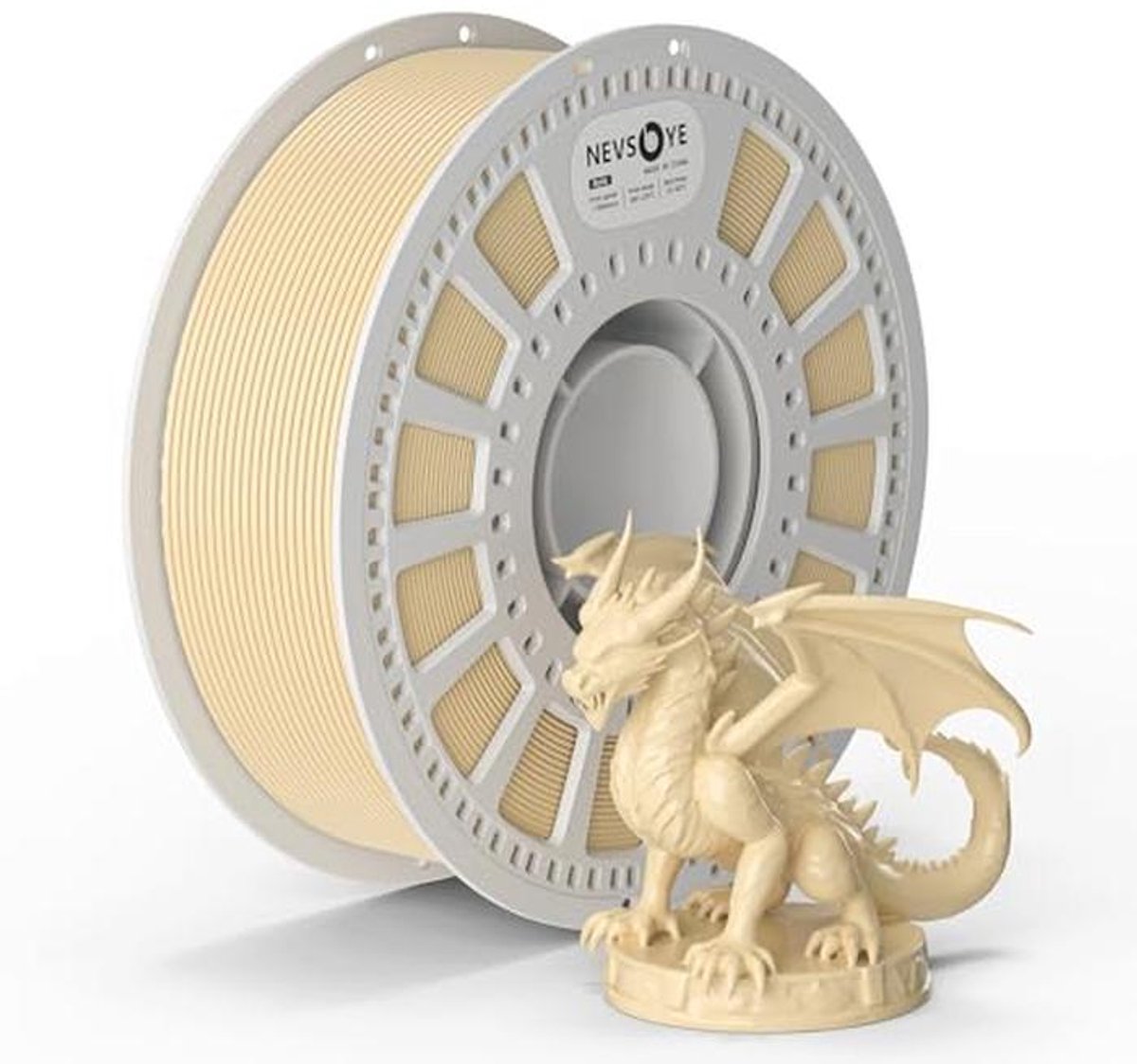 Professioneel 3D-printerfilament - Hoge Precisie PLA+ voor FDM-printers (Beige)