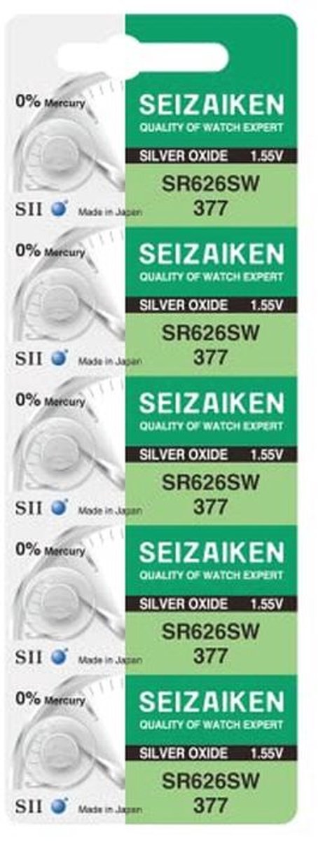 0% Kwik Silver Oxide SR626SW Watch Battery