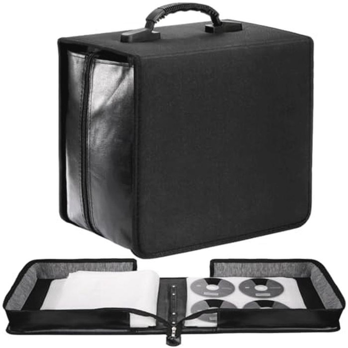 CD DVD Case Houder met 520 Capaciteit - Draagbare Media Opslag voor Thuis, Reizen en Auto