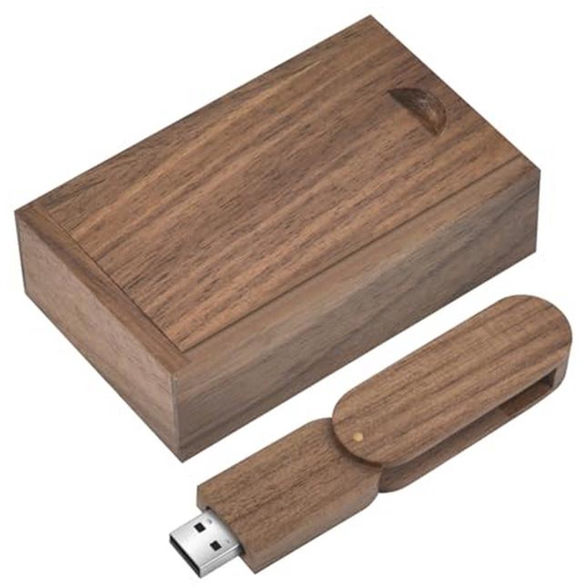 64 GB Houten USB-stick - Gegevensopslag en Flashdrive voor Bruiloften en Familie