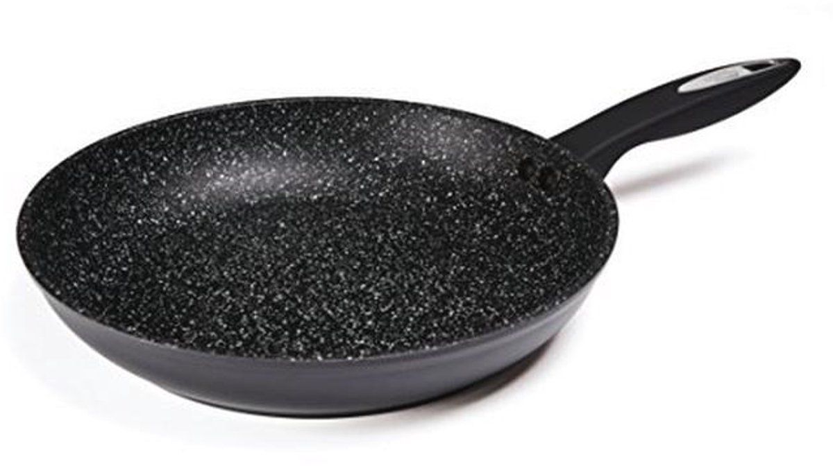 Koekenpan 28cm van Gesmeed Aluminium met Antiaanbaklaag - Geschikt voor Inductie en Vaatwasser