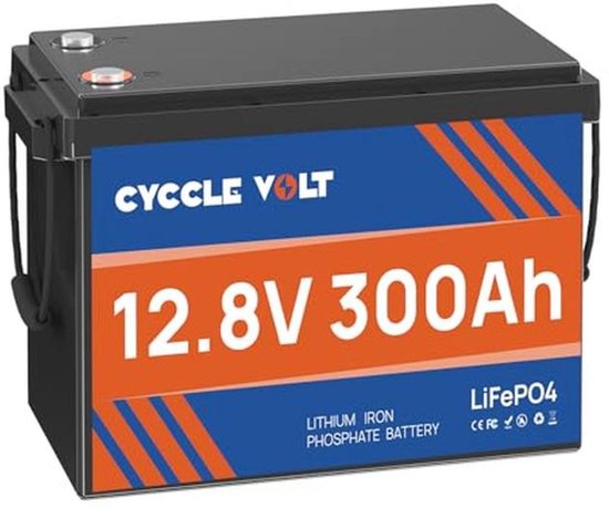 12V 300Ah Lithium Accu met 200A BMS - Ideaal voor Campers, Zonne-energie en Boten