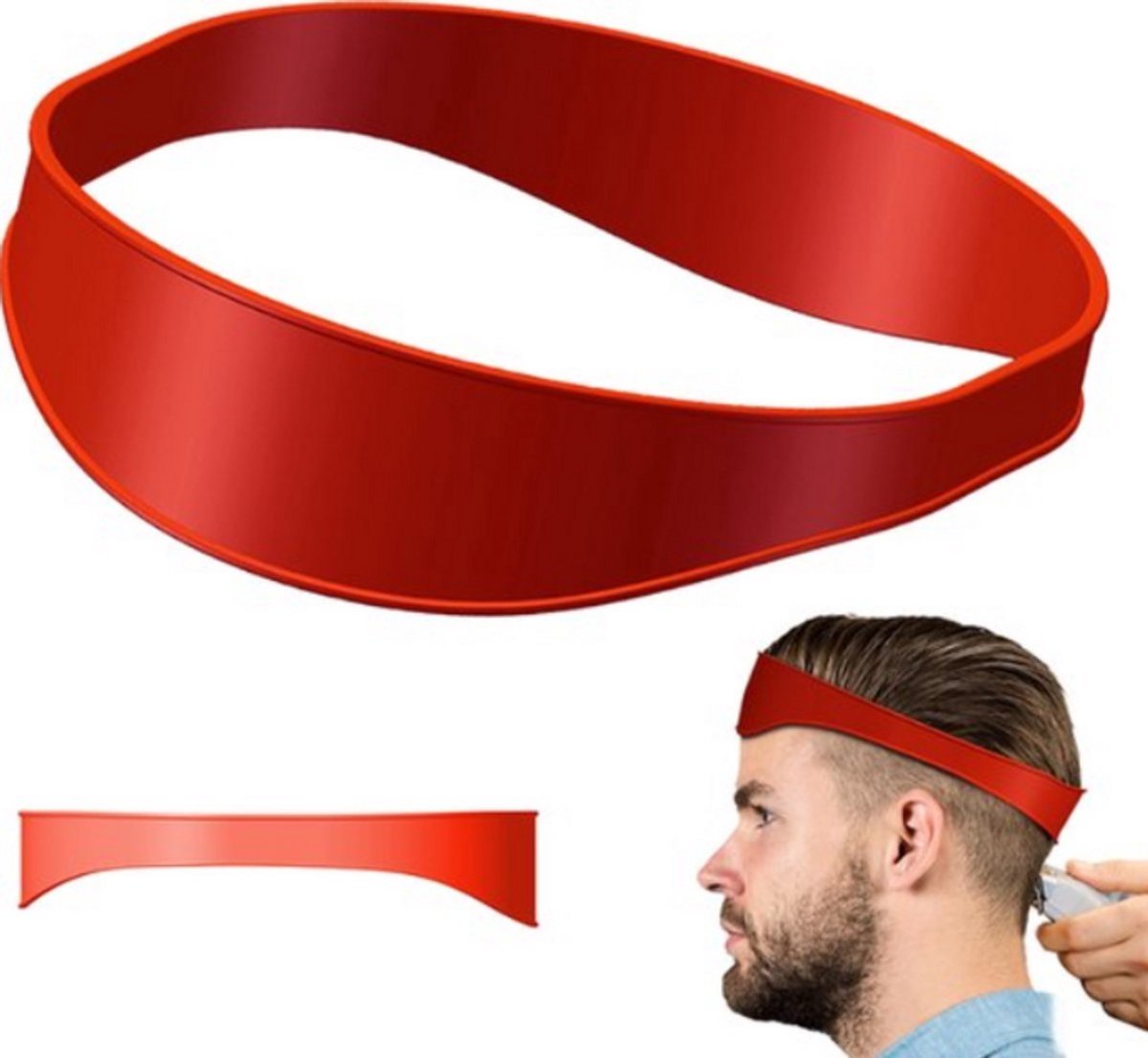 Siliconen Kapsel Band Voor Thuis Trimmen Haar Hals Gids Hoofdband Haar Styler Kapper Styling Tool Scheren Kappers Nette Kapsel