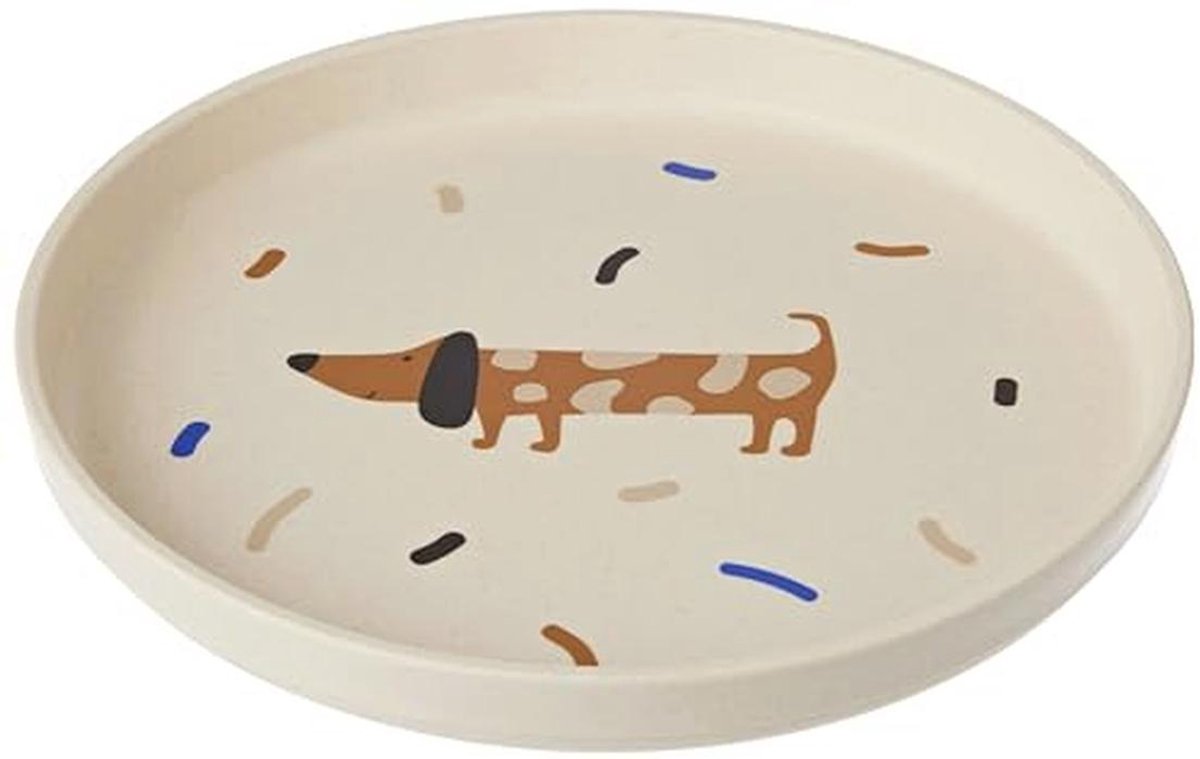 Kinderbord zonder melamine en BPA - Voor vaatwasser en magnetron - Little Mateys royal blue