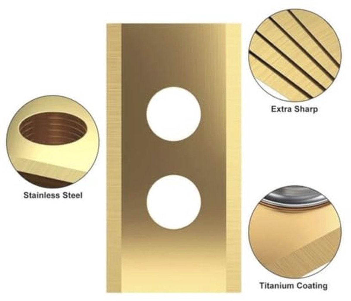 30 Titanium Messen voor Robotmaaiers - Reservemessen voor - afbeelding 2