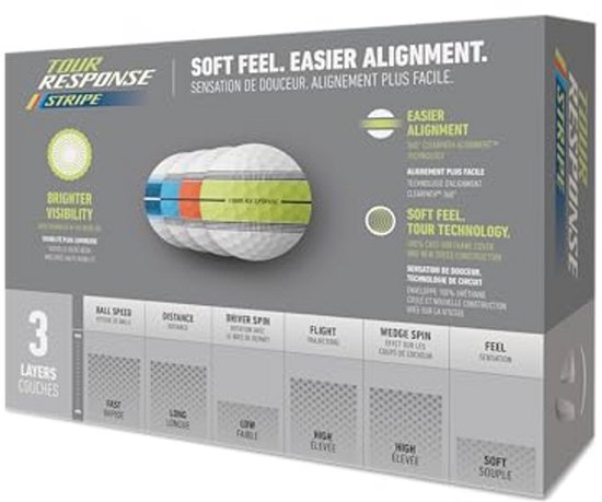 Nieuwe Tour Response Stripe Golfballen 25 Stuks van Merkloos — afbeelding 4