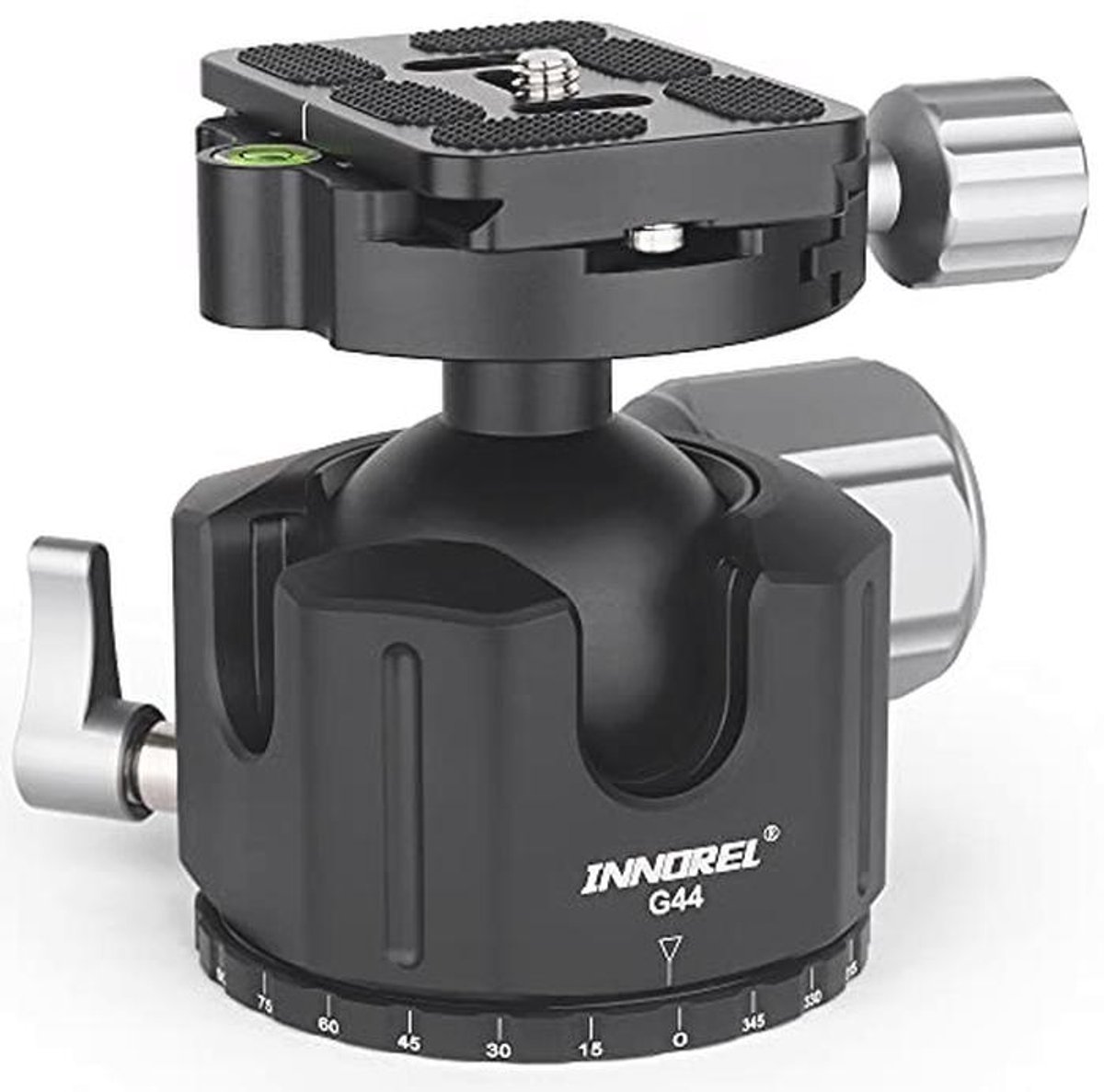 Dunne panoramische CNC statief balhoofd voor spiegelreflexcamera's met 1/4" snelwisselplaat - Maximaal 25 kg belasting