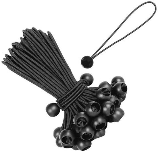 Rubberen tentspanners met bal 30 cm - 20 stuks | bol