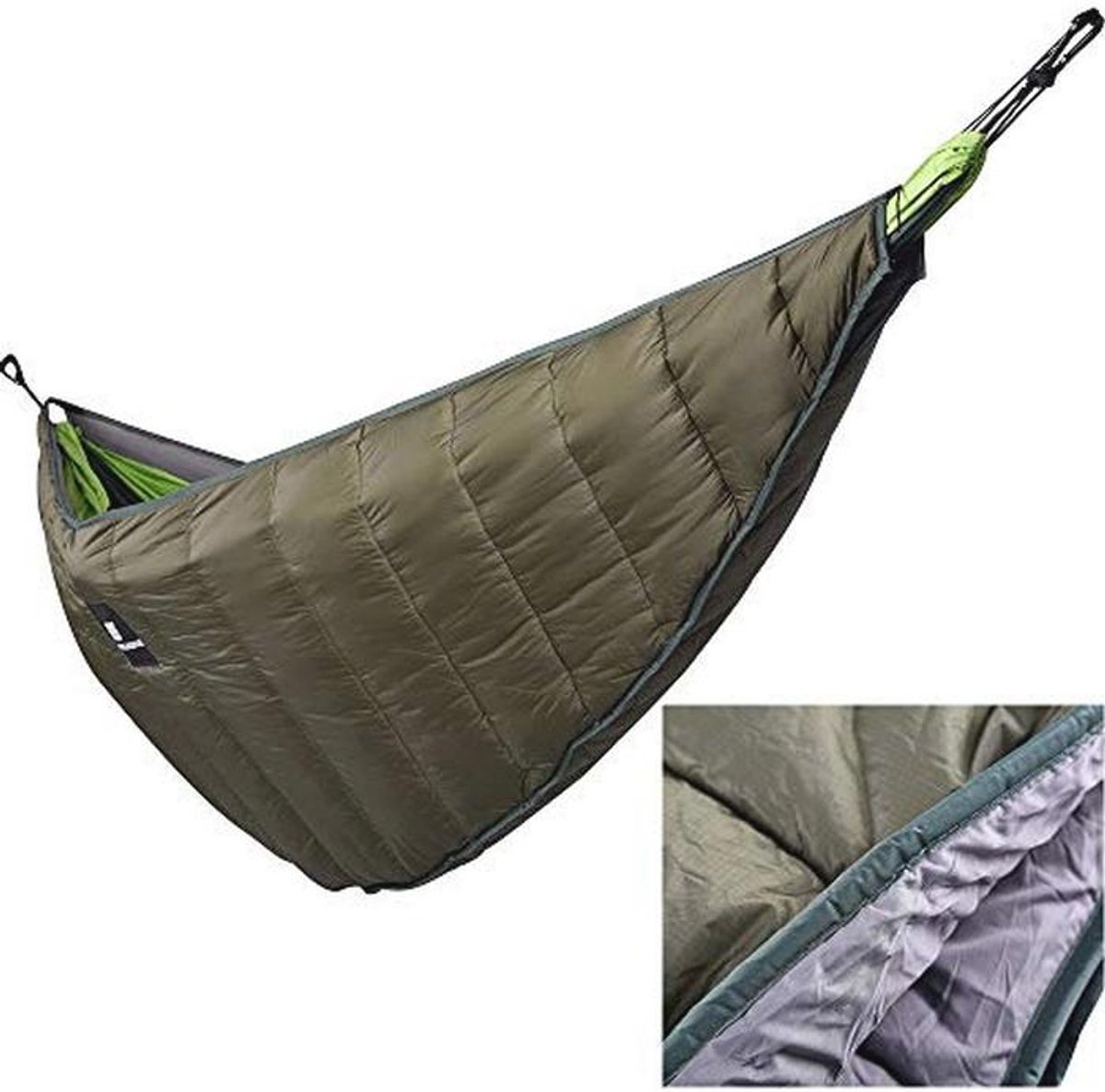 Winter Warm Hammock Onderquilt - Lichtgewicht Camping Quilt voor Onderbed - Volledige Lengte Inpakbare Hangmat